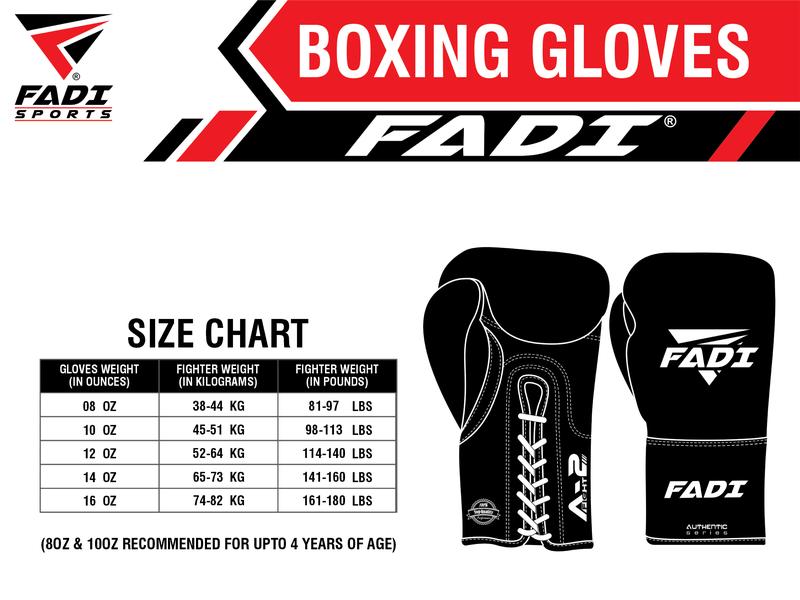 Fadi Sports A2 Lace Boxing Glove in Vintage Brown Matte Cowhide Leather with Pure Latex Mold and EVA Foam Padding - Unisex Adult Gloves