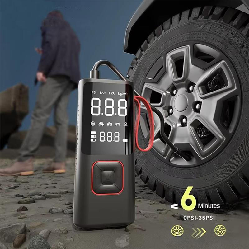 Portable Car Tire Inflator Pump, 150PSI Air Compressor, Car, Motorcycle, Bicycle Tire Inflator, Bike Pump, Spherical Fast Inflator