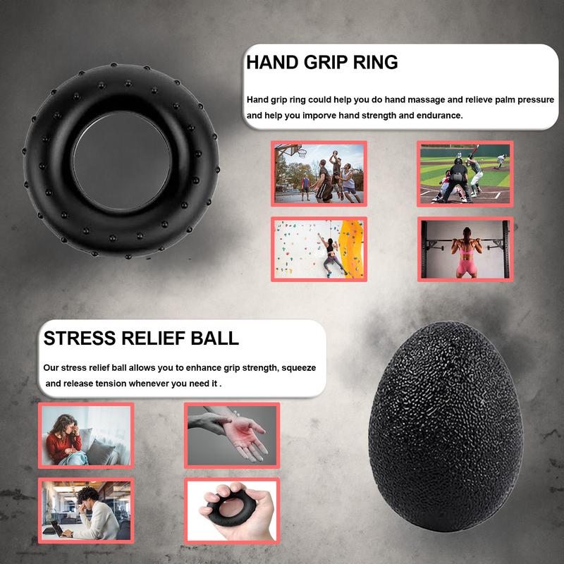 Grip Strength Training Kit (5 Packs) for Muscle Building and Injury Recover, Hand Grip Strengther