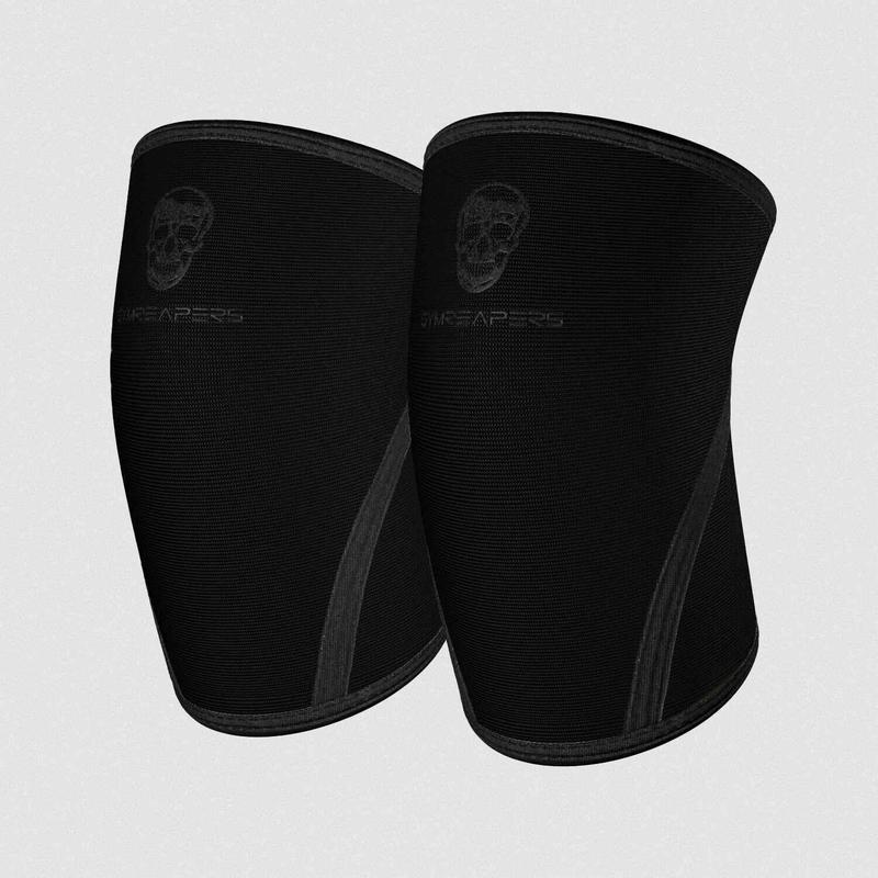 High-Quality Knee Sleeves for Lifting - Gymreapers 7MM - Black Black