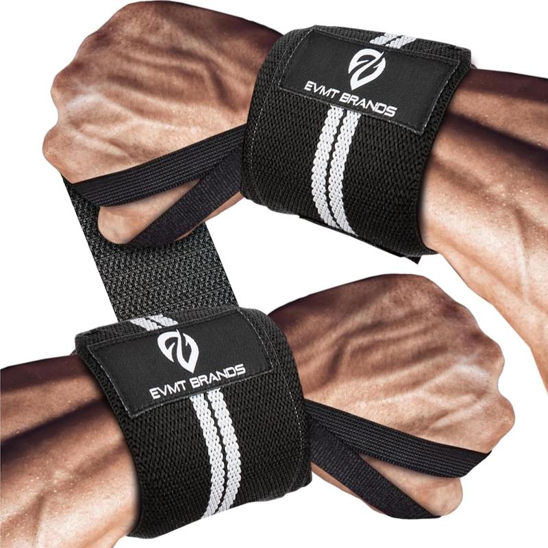 EVMT Premium Weightlifting Wrist Wraps - Durable Wrist Straps for Weightlifting, Enhanced Wrist Support, Ideal Lifting Straps and Wrist Wraps for Weightlifting