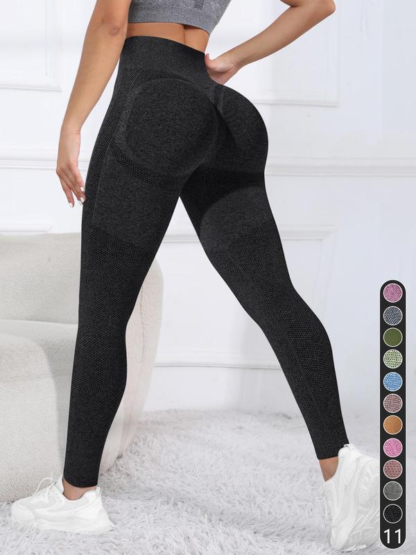 Women's High Waist Sports Leggings, High Stretch Seamless Yoga Legging, Ladies Sportswear Clothing for Summer Indoor Outdoor Wear, Tummy Control