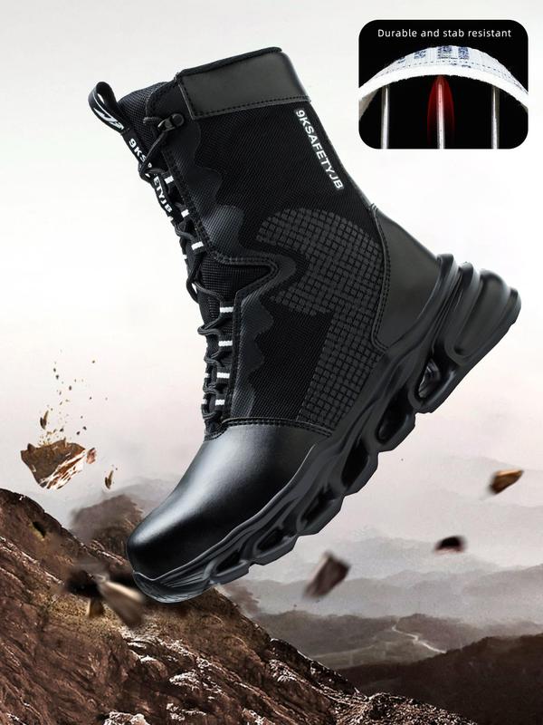 Men's Anti-smashing & Anti-piercing Safety Boots for Outdoor Activities, Comfortable and Fatigue-free Standing Shoes, Outdoor Hiking Shoes