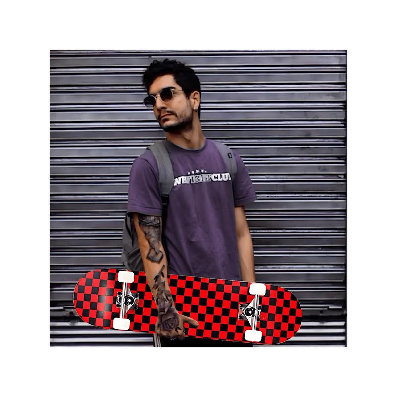 Skateboarding Is Suitable For Beginners, Adults, Teenagers, Girls, And Boys. It Is A 31 Inch Professional Complete Skateboard With 7 Layers Of Canadian Maple Double Kick Concave Long Board