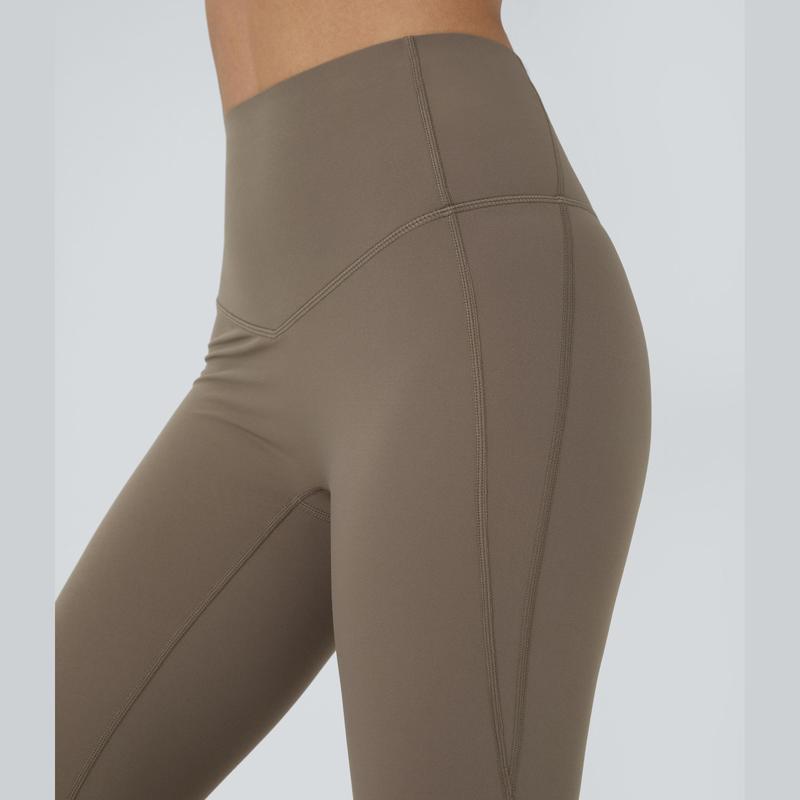 Halara SoCinched High Waisted Tummy Control Shaping Yoga UltraSculpt Flare Leggings