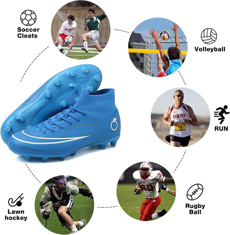 Soccer Cleats Men Women Football Shoes for Big Boy AG TF