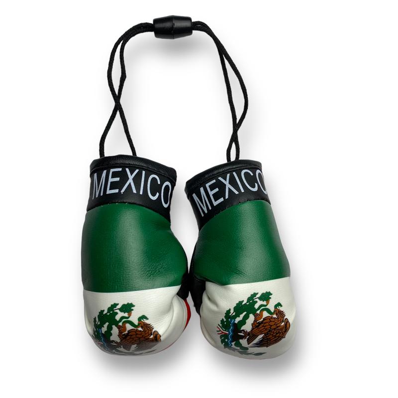 Mini Boxing Gloves with Country Flag - Ideal for Displaying as Car Rearview Mirror Mini Banner