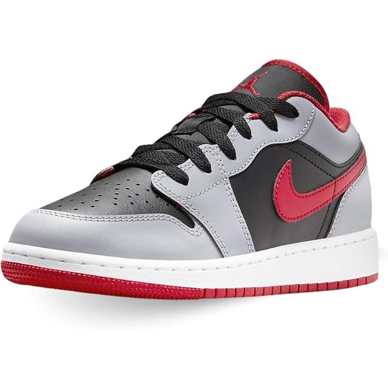 Jordan 1 Low Black Fire Red-Cement Grey (553560 060)