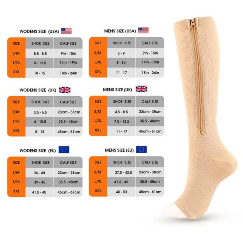 1 Pair Sports Zipper Socks, Cycling Socks, Breathable Sweat, Outdoor Sports Cycling Socks