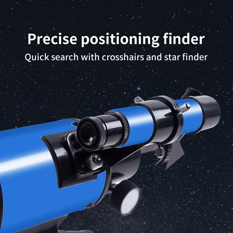 Astronomical Telescope, 1 Count Portable Adjustable Tripod Telescope, Outdoor Camping & Travel Telescope, School & Educational Supplies