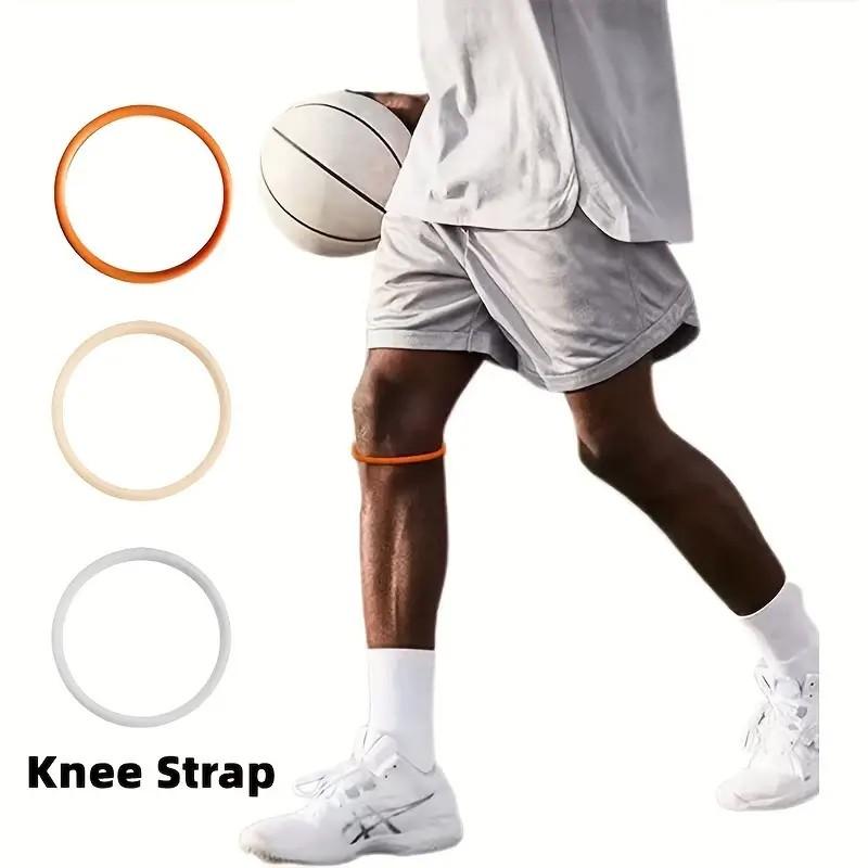 BUCKLOS Super Silicone Knee Brace - Patella Tendon Stabilizer for Basketball, Elastic Support with O-Ring Protection, Gray