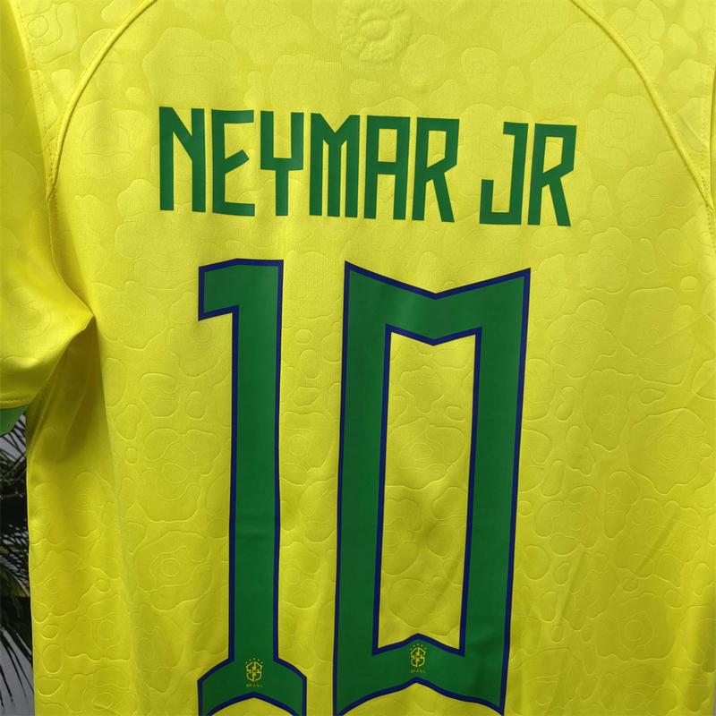 “2022 World Cup Brazil Home and Away No. 10 Neymar Jersey.”