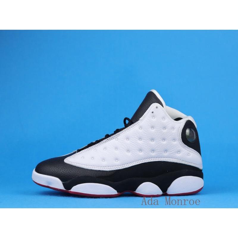 Jordan 13 Black and White Panda Low cut Retro Anti slip and Comfortable Sports Shoe