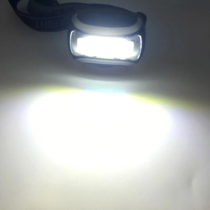 ZK20 LED Headlight Mini Headlamp COB Flashlight Camping Torch Light Dropshipping mixxar