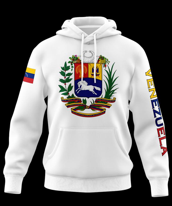 Venezuela Design White Hoodie