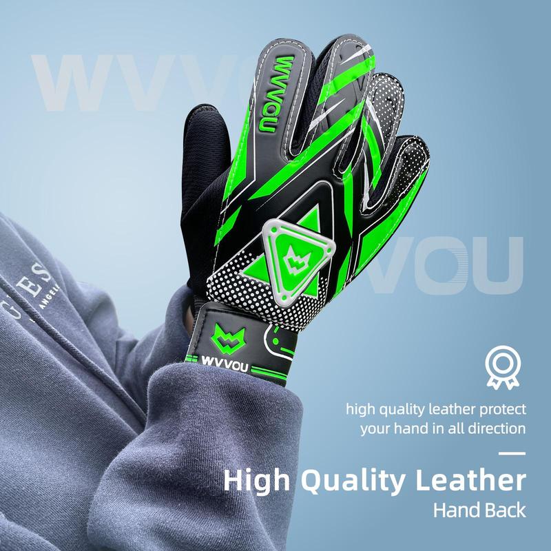 Youth Goalkeeper Gloves, 1 Pair Double Protection Anti-slip Embossed Goalkeeper Gloves, Football Sports Gloves, Eid al-Adha