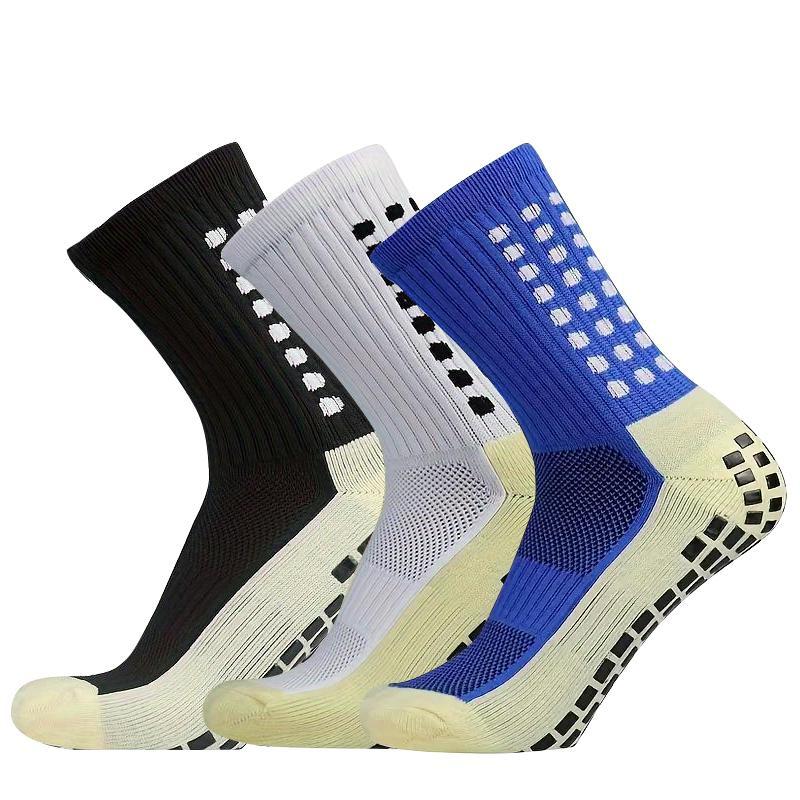 Men's Soccer Socks Grip Pads Non Slip Football Baseball Soccer Socks Women Anti Slip Yoga Fitness Socks for Girls