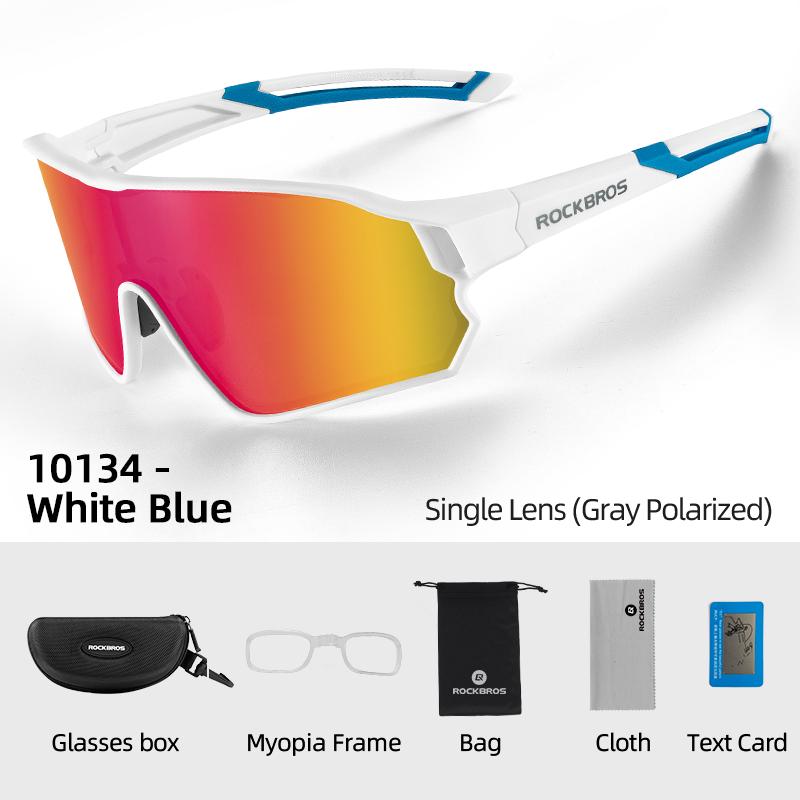 ROCKBROS Sports Polarized Sunglasses UV400 Dazzle Photographic Lenses Outdoor Sports Sunglasses Rimless Windproof and Dustproof Glasses Cycling Fishing Skiing Goggles