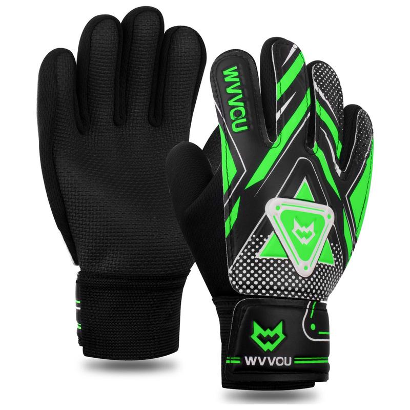 Youth Goalkeeper Gloves, 1 Pair Double Protection Anti-slip Embossed Goalkeeper Gloves, Football Sports Gloves, Eid al-Adha