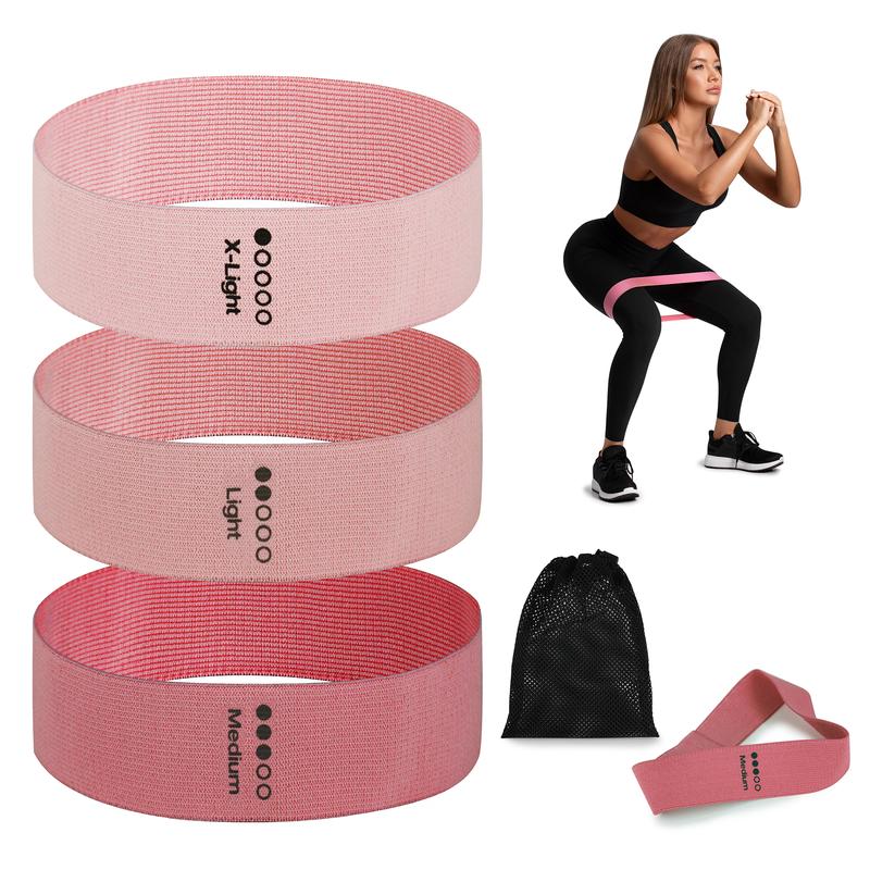 Summer Sports Exercise Resistance Loop Band Set, 3pcs Elastic Squat Resistance Band, Workout Equipment, Yoga Stretch Strap, Leg Trainer, Gym Exercise Equipment for Spring Home Workout, Gymtok