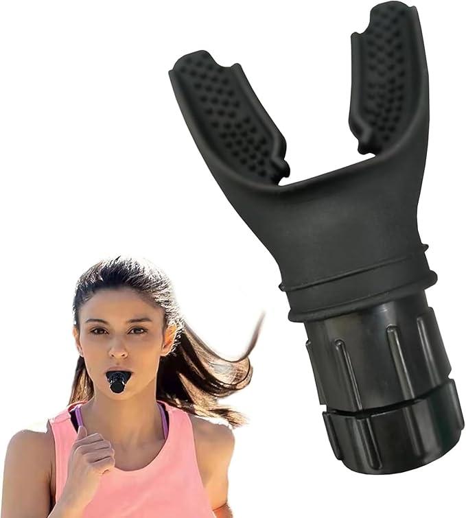 Breathing Exerciser Device – Portable Lung Trainer for Respiratory Therapy, Lung Cleanse, Detox & Mucus Clearing - Improves Lung Capacity and Stamina Booster – Black