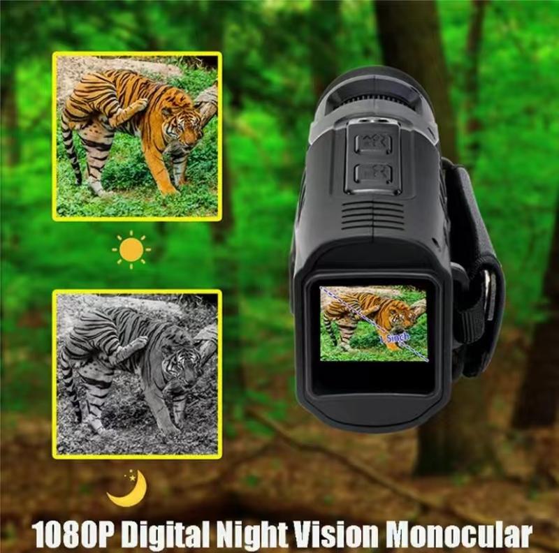 Hd 1080p Night Vision Monocular, Fall Gifts, Portable Rechargeable 10x Digital Zoom Infrared Night Vision Telescope, Outdoor Monocular, Fall Gift, Halloween Gift, Christmas Gift