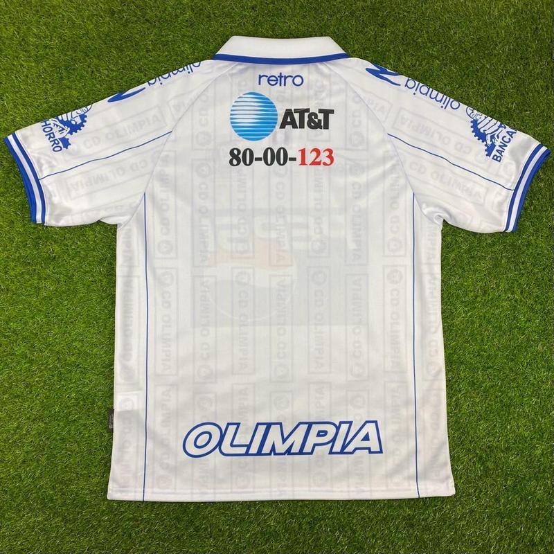 CD Olimpia (Soccer Jersey Honduras), Camisa de Futbol Retro 2000 (LOOSE FIT), Original Menswear Cotton Streetwear Polyester Shortsleeve Top Jersey