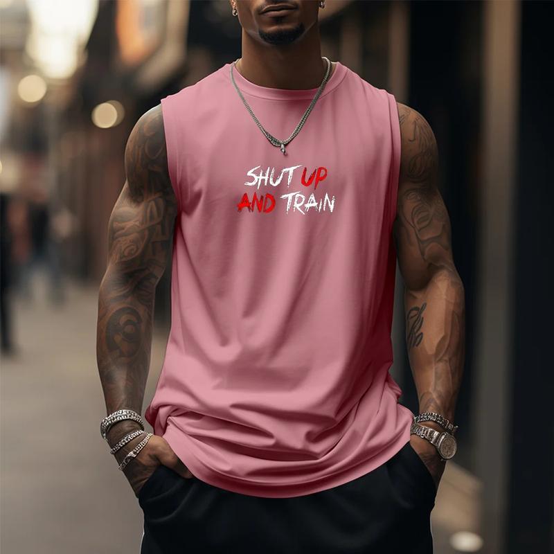 SHUT UP AND TRAIN Tank Top, Dragon Ball Z Saiyan Prince Vegeta Workout Tank Top, Manga Tank Top For Men, Anime Printed T-shirt, Anime Manga Shirt, DB Gift For Fans, Gift For Anime Lovers, Gift For Him, Gift For Her