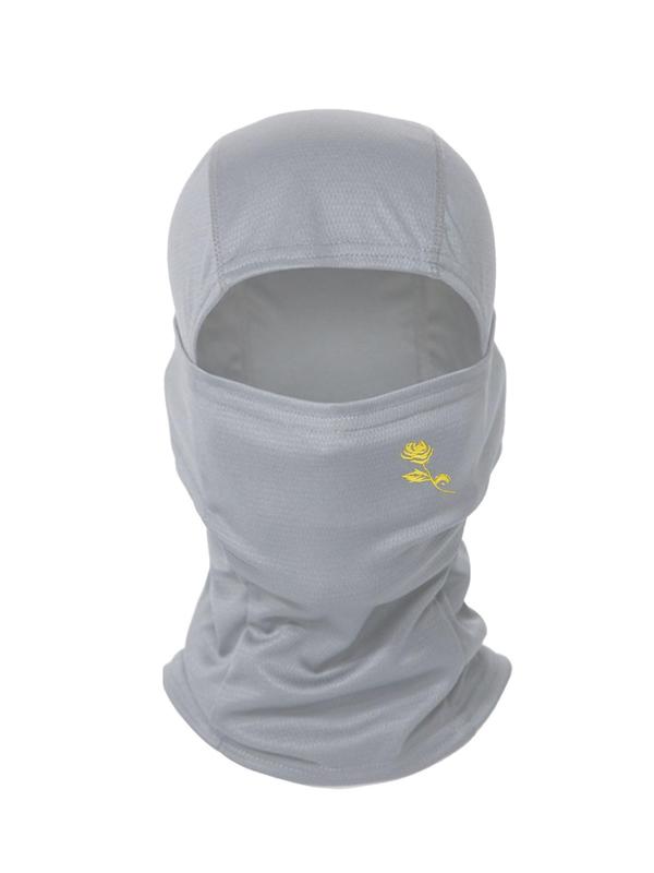 Basic Rose Pattern Breathable Comfortable Sports Balaclava Face Mask for Men & Women, Outdoor Cycling Sun Protection Hat for Street, Skiing, Dirt Bike Gear