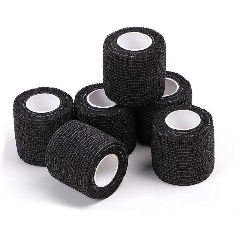 Elastic Self-adhesive Bandages, 6rolls set Sports Elastic Ankle Straps, Fixed Compression Tape for Wrists & Elbows & Knees, Football Gear, Football Accessories, Gym Accessories