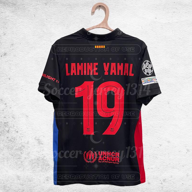 Yamal 19#   Gavi 6#  Football jersey custom name & number