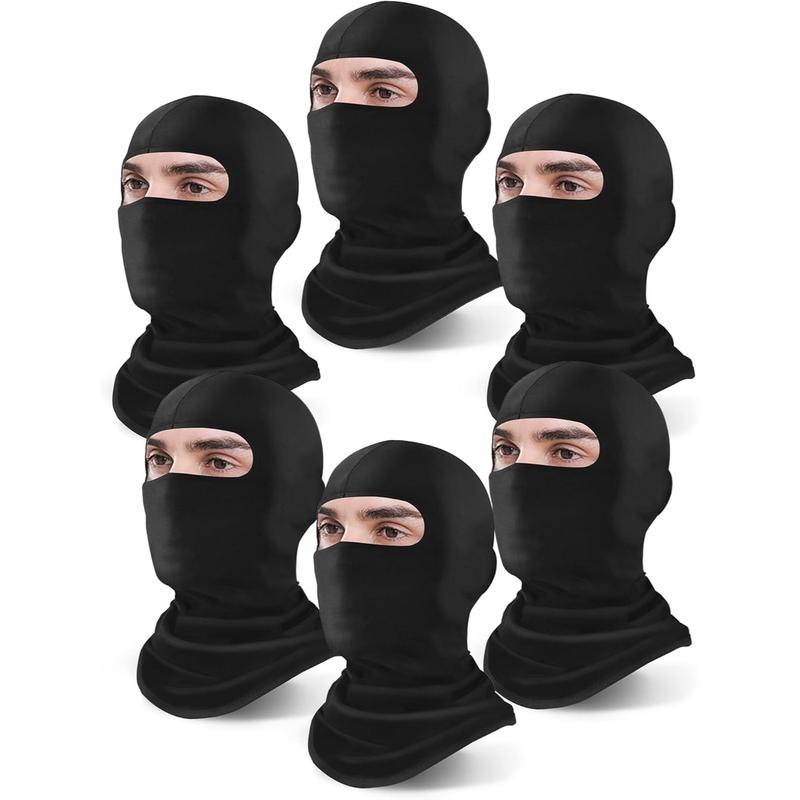 6 Pack Balaclava Ski Mask for Men Women  Full Face Cover Breathable Stretchable for Skiing, Snowboarding, Motorcycling Outdoor Sports