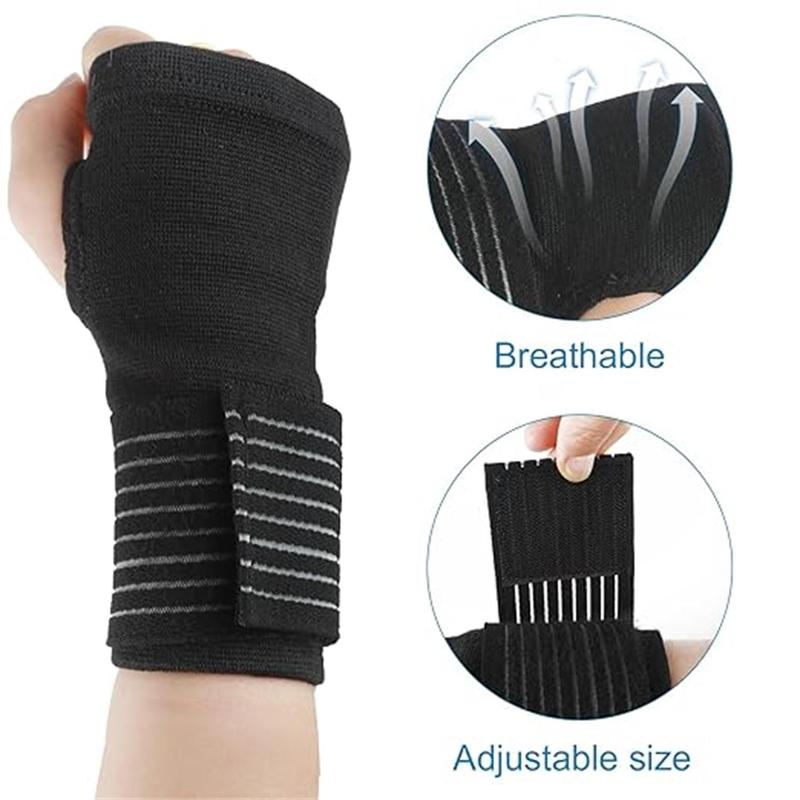 Adjustable Wrist Support, 2 Counts set Sports Hand Brace, Wrist Support for Fitness, Tendinitis, Tendonitis, Hand Pain