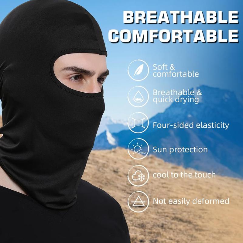 6 Pack Balaclava Ski Mask for Men Women  Full Face Cover Breathable Stretchable for Skiing, Snowboarding, Motorcycling Outdoor Sports