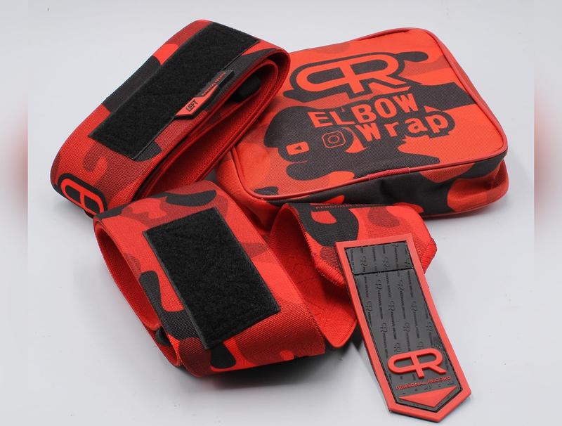 Personal Record Heavy Duty Premium Elbow Wraps - PR903 - Red Camo