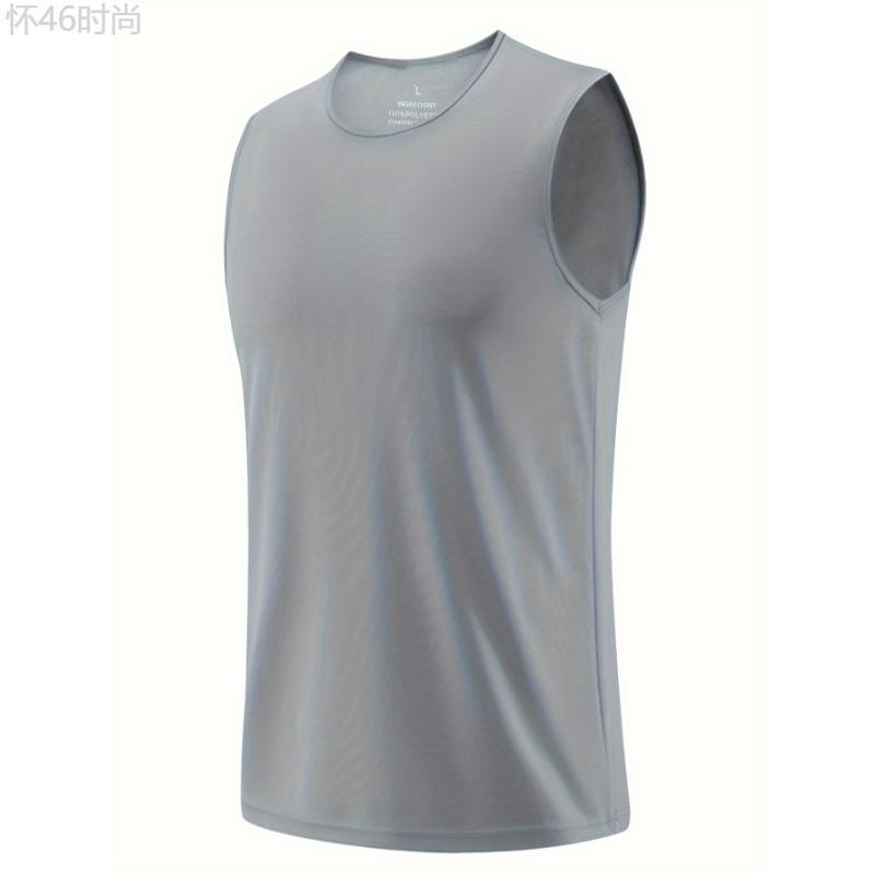 5pcs Mens Ultimate Quick-drying Breathable Tank Top - Super Lightweight & Moisture-Wicking - Perfect for Summer Gym, Fitness, & Running