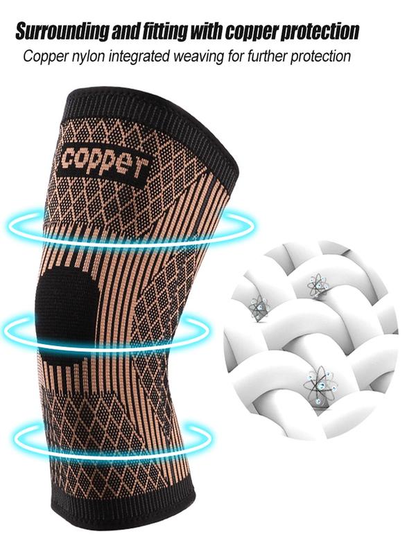 Copper Knee Brace, Sports Knee Pad for Knee Pain, Compression Sleeve for Sports, Workout, Knee Pain Relief, Knee Pads for Men & Women, Gym Clothes