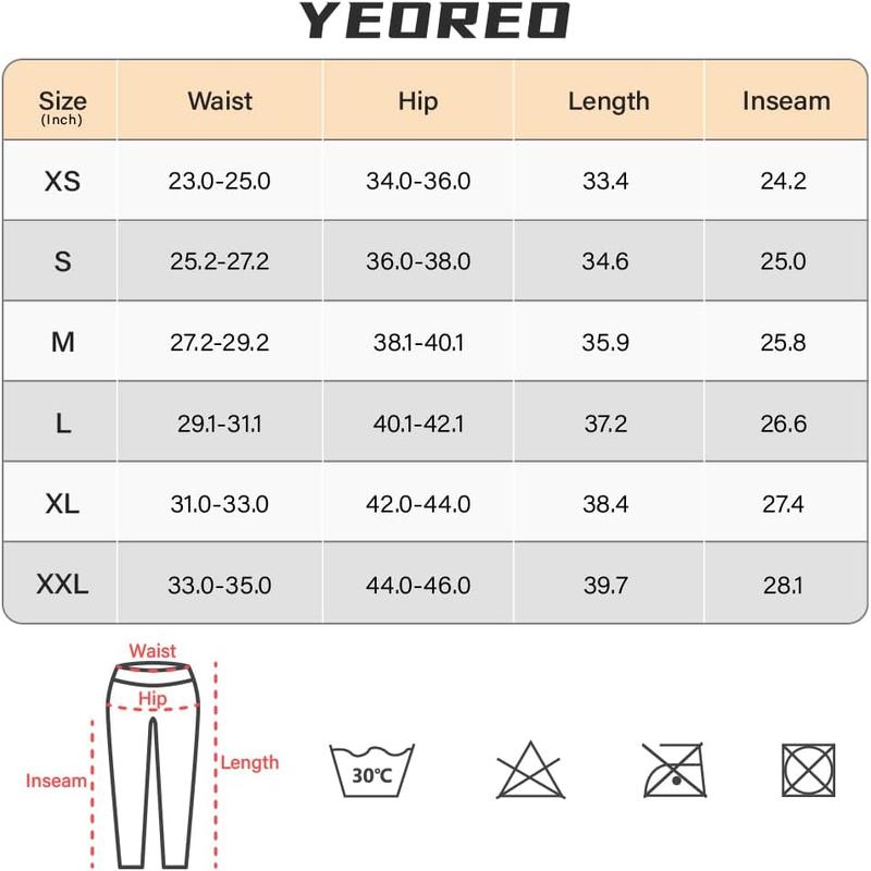 YEOREO Leggings with Pockets for Women Charm Leggings Workout Leggings for Women V Cross Waist Butt Lifting Gym Yoga exercise fitness activewear