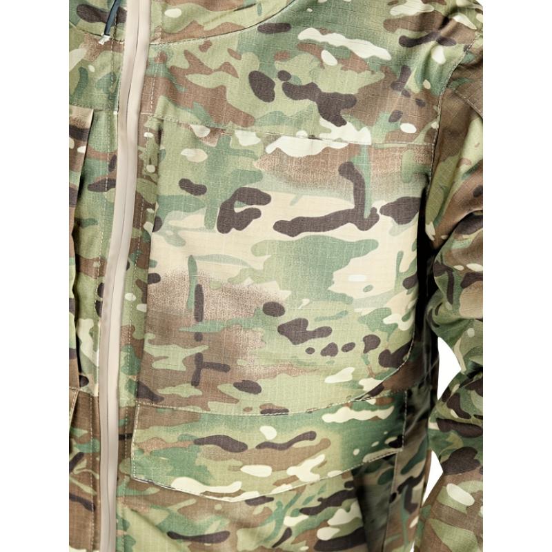 Casual Hooded Camo Fleece Jacket for Men - Cotton Blend 35%, Polyester 65%, Non-Stretch Fabric with Hidden Pockets, Long Sleeve, Winter Season, Hiking & Daily Wear, Water-Resistant Windproof Thick Warm Coat - M65 Tactical Field Jacket