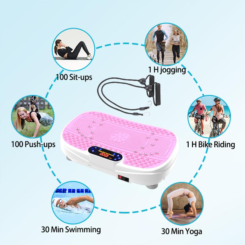 Vibration Plate Fitness Platform Exercise Machine Vibrating Shaking Full Body Shaker Workout Vibrate Stand Shake Board Sport Gym for Fitness Machine