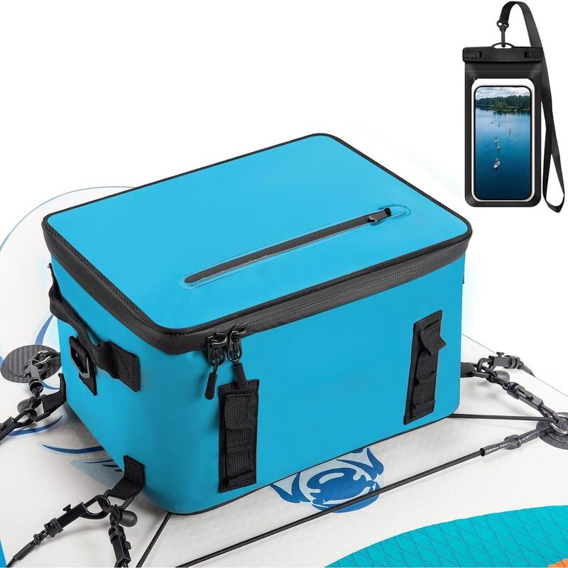 Paddle Board Cooler Bag, Sup Cooler, Cooler Deck Bag with 4 Pockets, Kayak Cooler Fits 30 Cans, Deck Cooler Bag for Paddleboard, Paddle Board Accessories Cooler with Phone Pouch