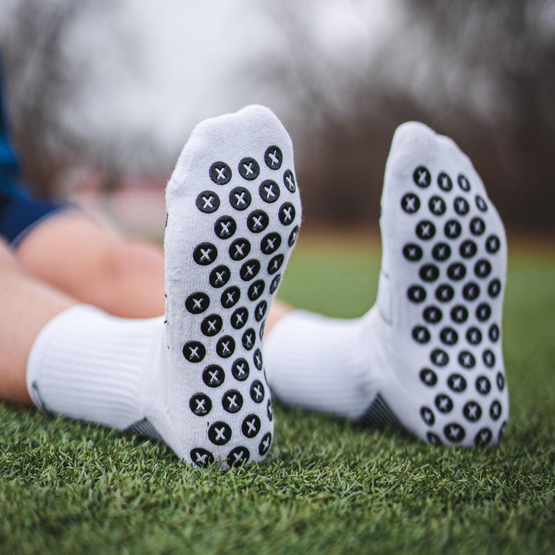 White Maestro Grip Socks