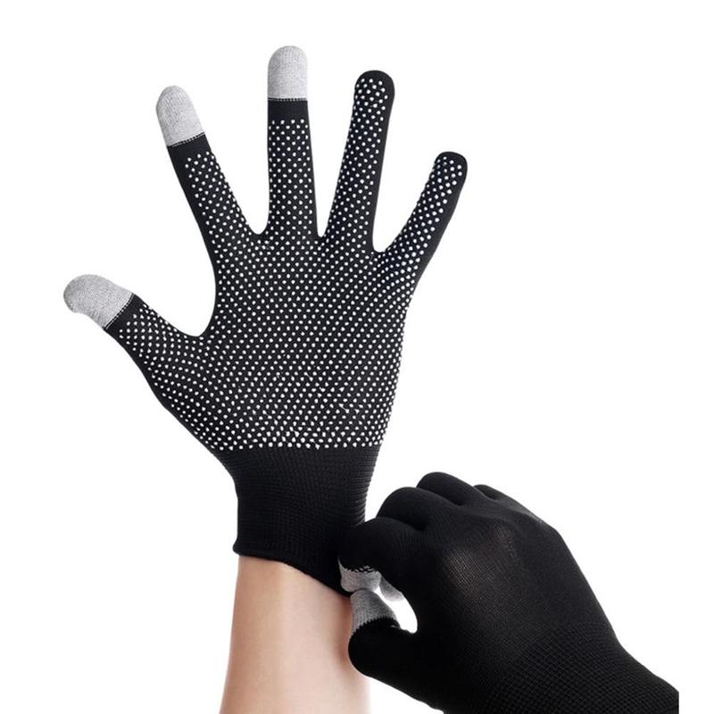 Elastic Touch Screen Sports Gloves, 1 Pair Sun Protection Cycling Gloves, Anti-slip Work Gloves for Men & Women, Sports & Outdoor Accessories