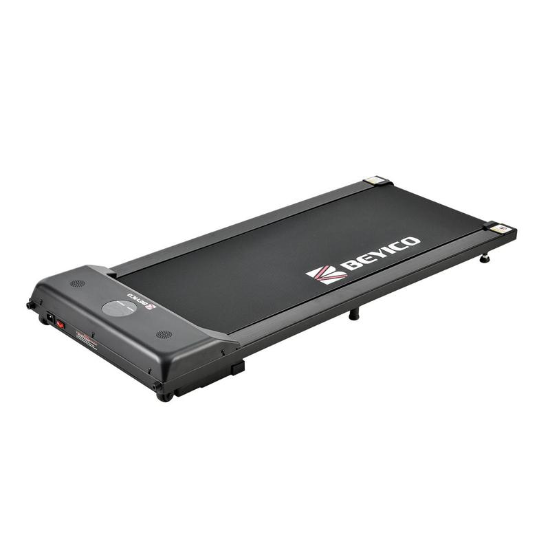 6.2MPH Foldable Walking Mat Treadmill with Handlebar Remote Control and Safety Lock for Bariatric and Obese Users-Under-Desk Design for Convenient Use