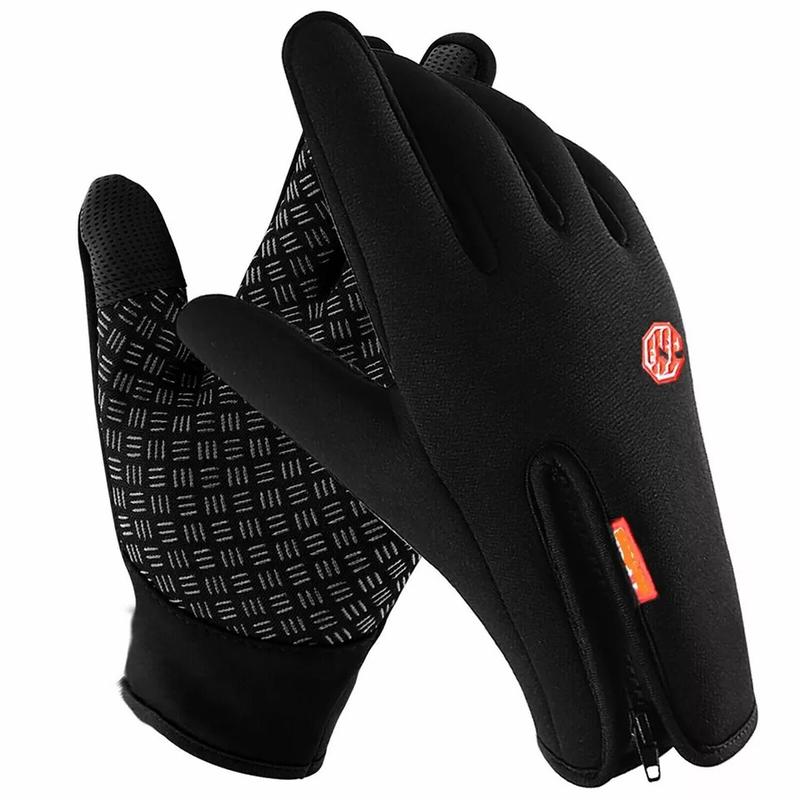 Winter Warm Gloves, 1 Pair Men's and Women's Outdoor Cycling Gloves Warm Plush Lining For Sports, Skiing, Autrum Travel, Waterproof sport glove