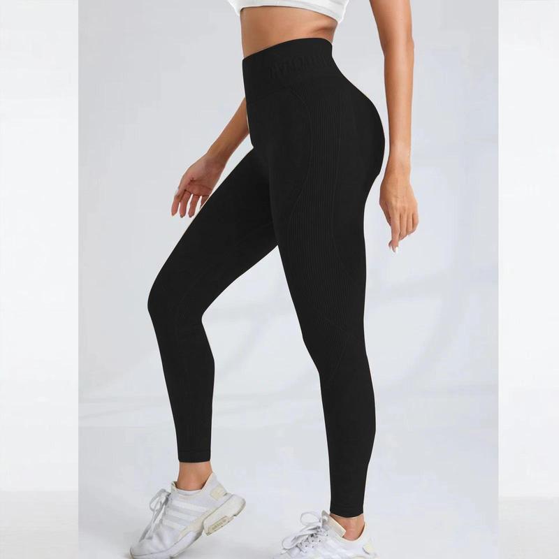 Yoga Pants, Workout Leggings, Women's Solid High Waist Sports Leggings, Sporty High Stretch Leggings, Ladies Sportswear,Gym Outfits for Women, Fall Outfits 2024, Womenswear,Fall Clothes 05