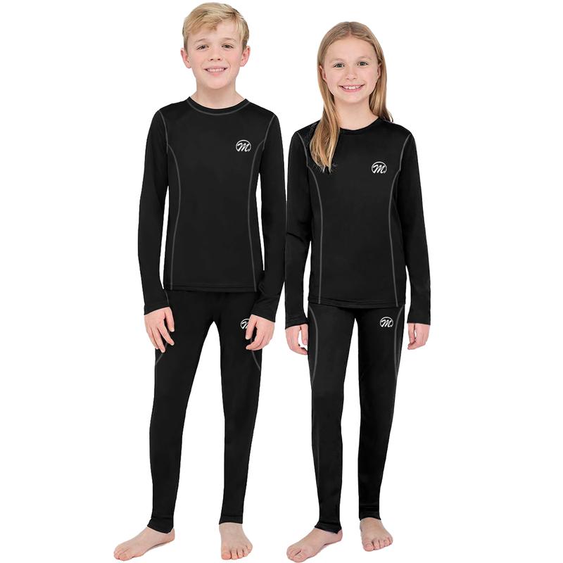 MEETWEE Kids Thermal Underwear  Insulated Long Johns Winter Ski Warm Base Layer Set