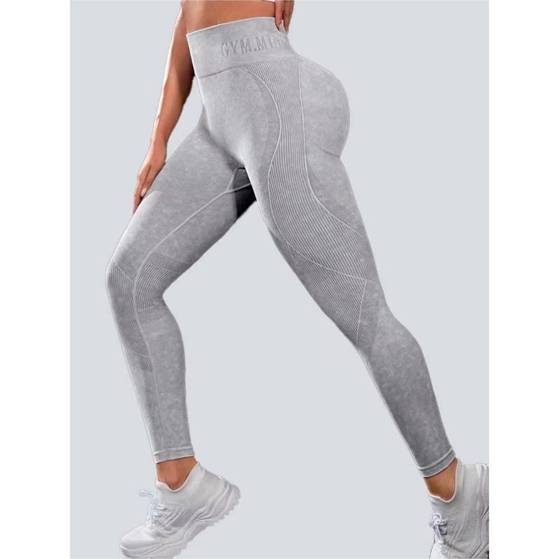 Yoga Pants, Workout Leggings, Women's Solid High Waist Sports Leggings, Sporty High Stretch Leggings, Ladies Sportswear,Gym Outfits for Women, Fall Outfits 2024, Womenswear,Fall Clothes 05