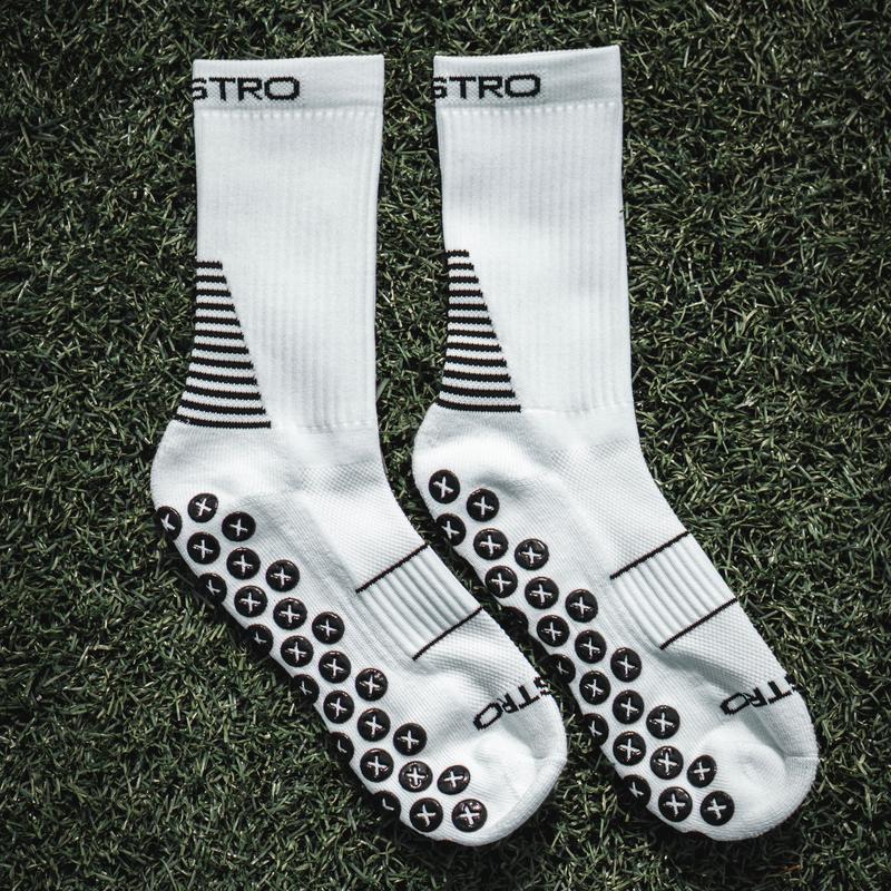 White Maestro Grip Socks