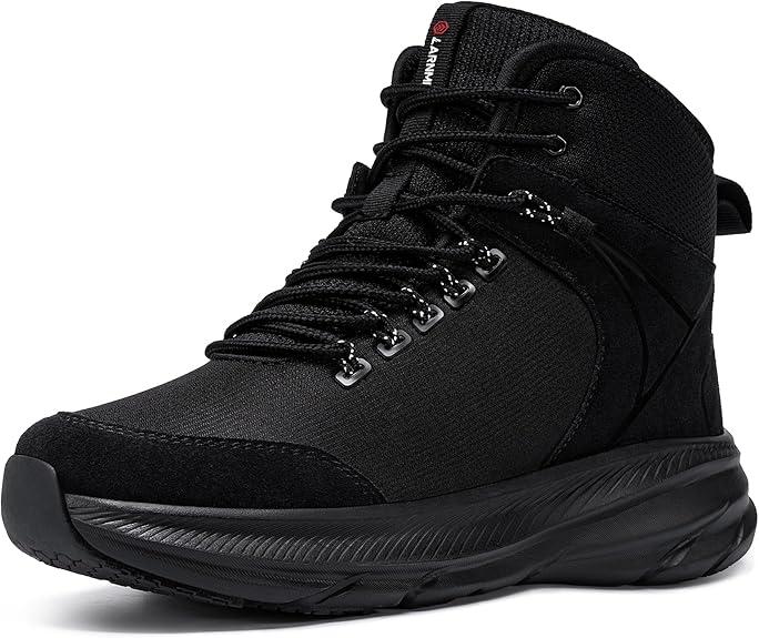 Men's Military Tactical Boots Slip Resistant Combat Boots 6 Inches Lightweight Police Hiking Motorcycle Shoes